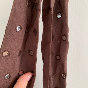 Brown scarf or belt